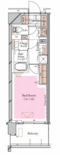 ブランシエスタ糀谷 206 間取り図