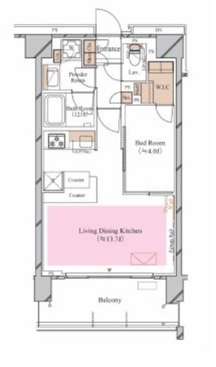 ブランシエスタ糀谷 502 間取り図