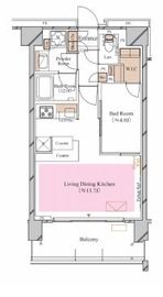 ブランシエスタ糀谷 402 間取り図