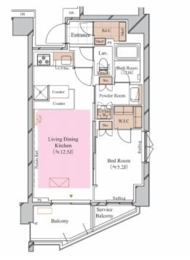 ブランシエスタ糀谷 601 間取り図