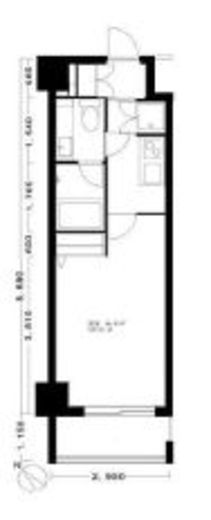 プレミアムコート都立大学 703 間取り図