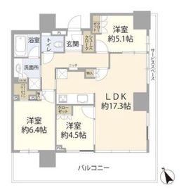 ウェリスタワー愛宕虎ノ門 18階 間取り図