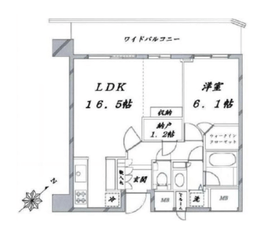 渋谷アインス 10階 間取り図