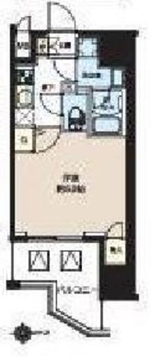 レクシード新御徒町 302 間取り図