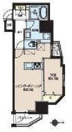 レクシード新御徒町 206 間取り図