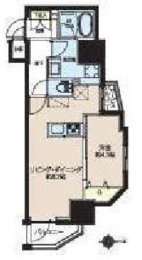 レクシード新御徒町 1105 間取り図