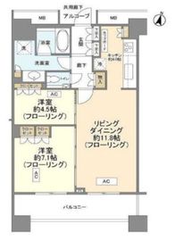 テラス渋谷美竹 14階 間取り図