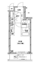 コンフォリア目黒八雲 406 間取り図