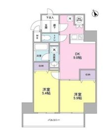 アクティブタワー市谷 1002 間取り図