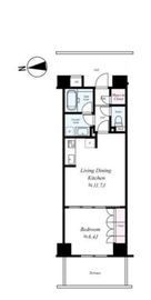 クオリア後楽園 1階 間取り図