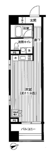 麻布台ナショナルコート 204 間取り図