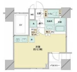 プレミスト渋谷宮益坂 7階 間取り図