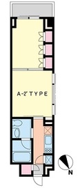 プラティーク清澄白河 406 間取り図