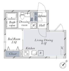 La Douceur文京大塚 (ラドゥセール文京大塚) W101 間取り図