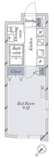 La Douceur文京大塚 (ラドゥセール文京大塚) W302 間取り図