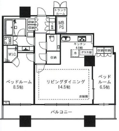 パークタワーグランスカイ 38階 間取り図