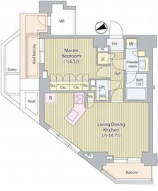 パークリュクス蒲田一丁目 601 間取り図