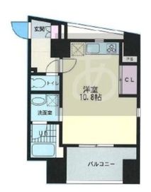 エクラタン恵比寿 203 間取り図