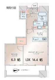 富久クロスコンフォートタワー(Tomihisa Cross)  28階 間取り図