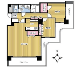 サンクォーレタワー 13階 間取り図