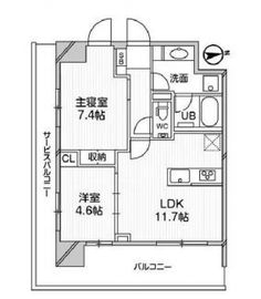 M白金台 204 間取り図