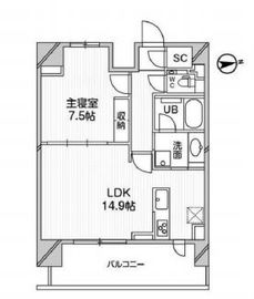 M白金台 802 間取り図