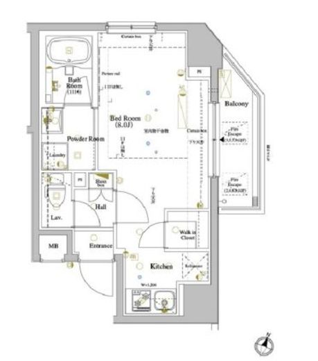ARKMARK巣鴨 (アークマーク巣鴨) 403 間取り図