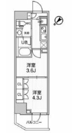 ARKMARK巣鴨sta. (アークマーク巣鴨sta.) 302 間取り図