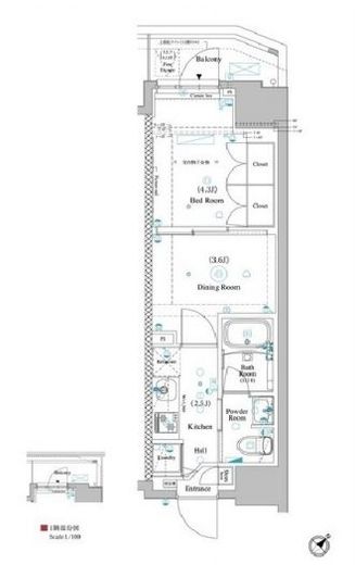 ARKMARK巣鴨sta. (アークマーク巣鴨sta.) 502 間取り図