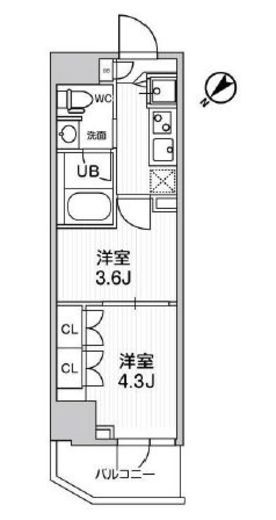 ARKMARK巣鴨sta. (アークマーク巣鴨sta.) 702 間取り図