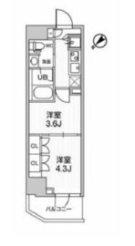 ARKMARK巣鴨sta. (アークマーク巣鴨sta.) 902 間取り図