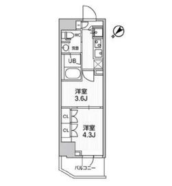 ARKMARK巣鴨sta. (アークマーク巣鴨sta.) 1102 間取り図