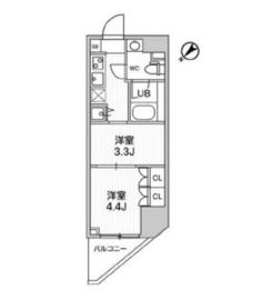 ARKMARK巣鴨sta. (アークマーク巣鴨sta.) 1101 間取り図