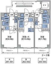 ルネサンスコート駒込 302 間取り図