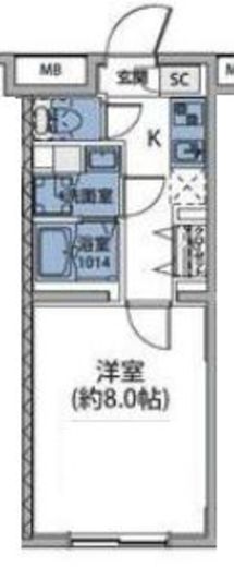ルネサンスコート中目黒 306 間取り図