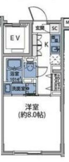 ルネサンスコート中目黒 404 間取り図