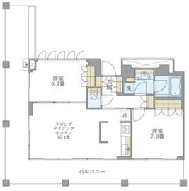 ブリリアイスト中野セントラルパーク 201 間取り図