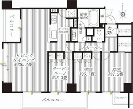 レグノ・グランデ一番町タワー 2階 間取り図