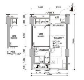 東雲キャナルコートCODAN 11-311 間取り図