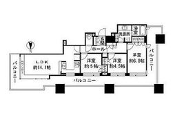 東京パークタワー 13階 間取り図