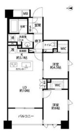 グランツオーベル中野 4階 間取り図