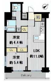 デュアレス愛宕虎ノ門 8階 間取り図