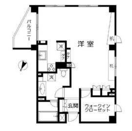 ヴェルレージュ乃木坂 5階 間取り図