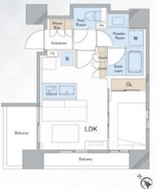 タウンステイプラス芝浦annex 201 間取り図