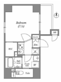 ルネサンスコート錦糸町 401 間取り図
