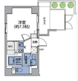 ルネサンスコート錦糸町 101 間取り図