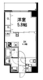 市ヶ谷仲之町ヒルズ S401 間取り図