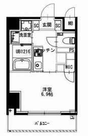 市ヶ谷仲之町ヒルズ N204 間取り図