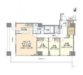 グランドメゾン三軒茶屋の杜 6階 間取り図