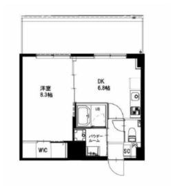 市ヶ谷仲之町ヒルズ S604 間取り図